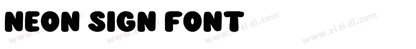 Neon Sign Font字体转换